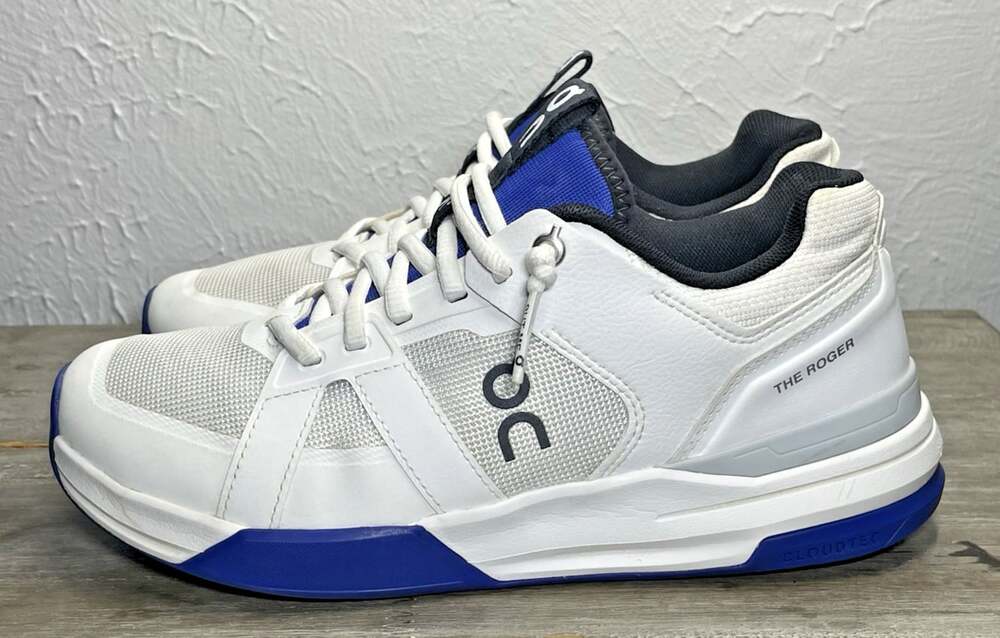 On Cloud The Roger Clubhouse Pro Women 8 Tennis Pickleball Court Shoe White Blue